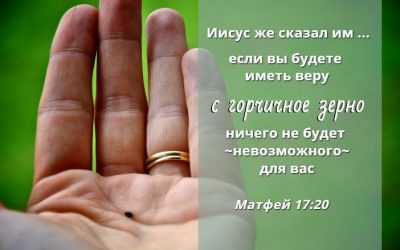 Вера с горчичное зерно