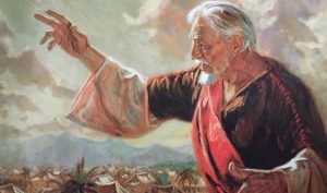 Царь Вениамин проповедует народу с башни
